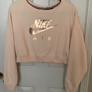 Women’s Pink Nike Crop Sweatshirt Size S